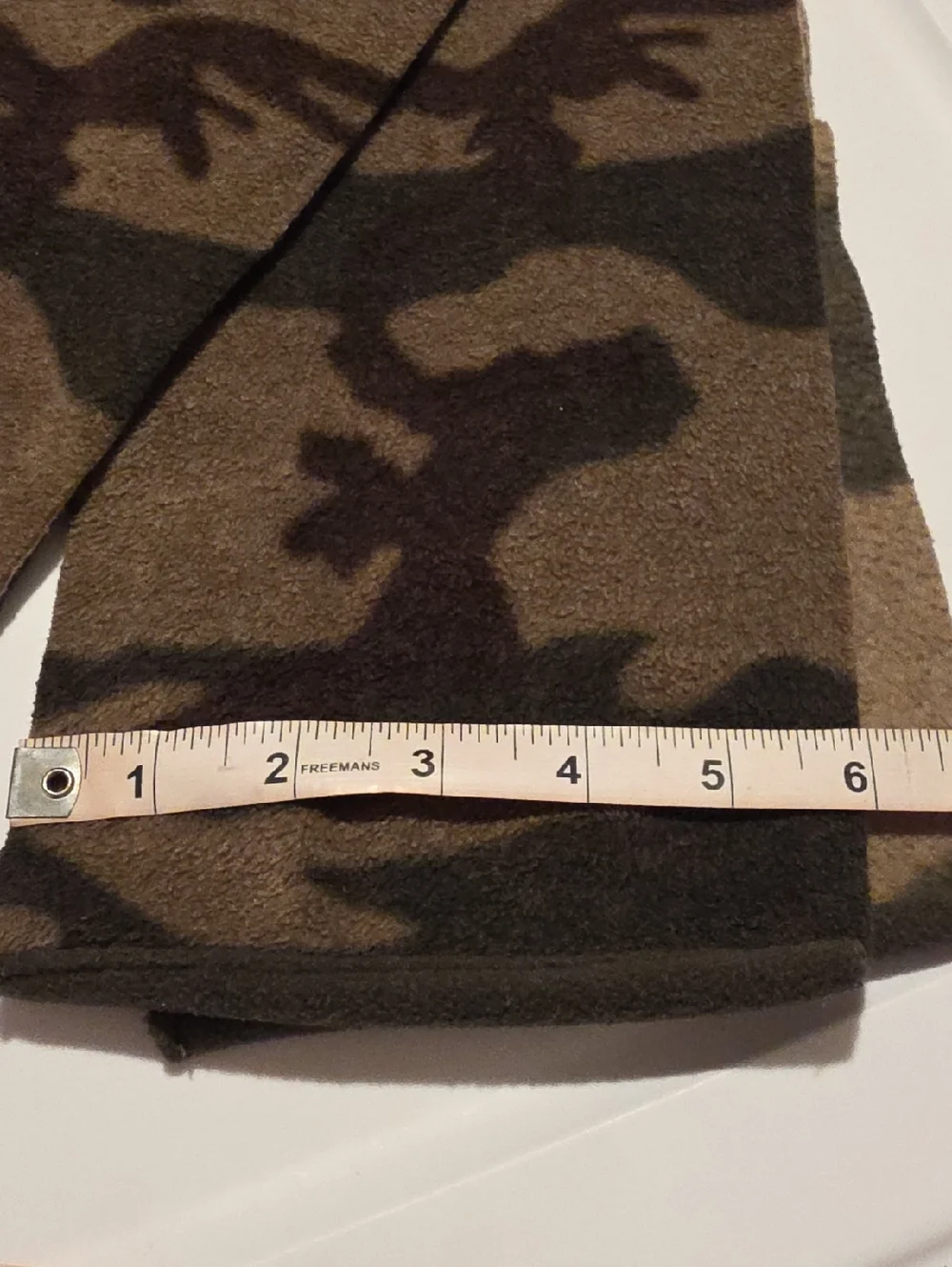 Men's Camo Fleece Scarf - Brown/Green